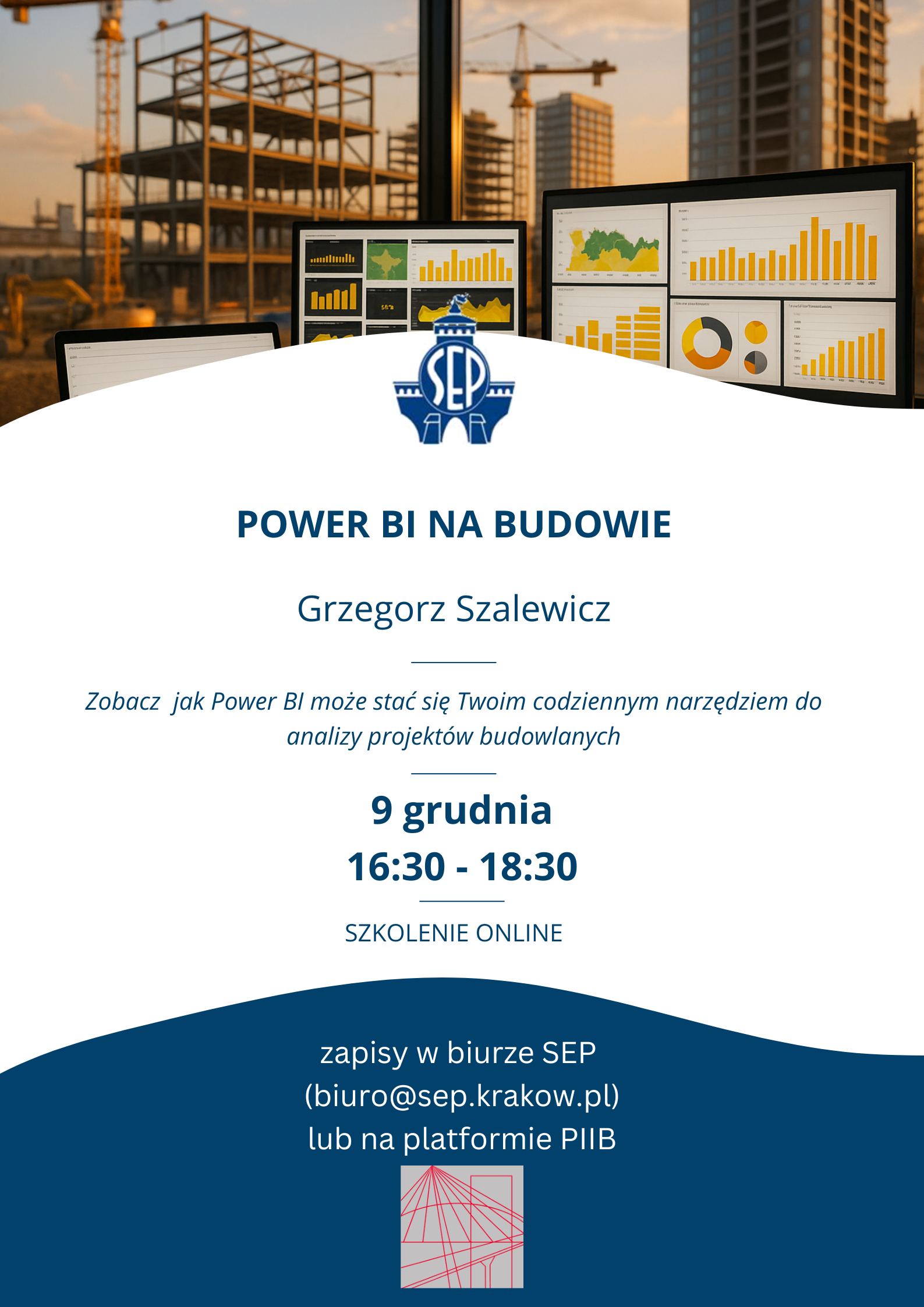 Zapraszamy do udziału w szkoleniu online na platformie PIIB